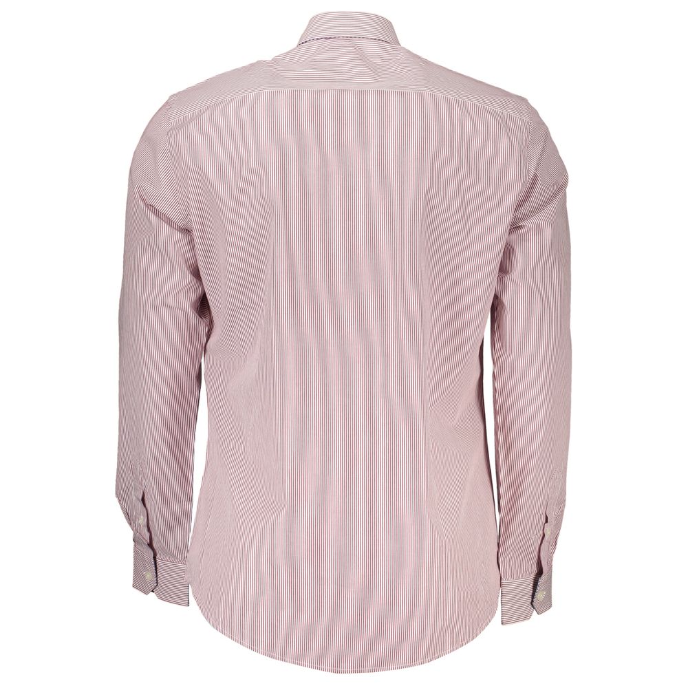 Harmont & Blaine Chic pink organic cotton slim fit shirt